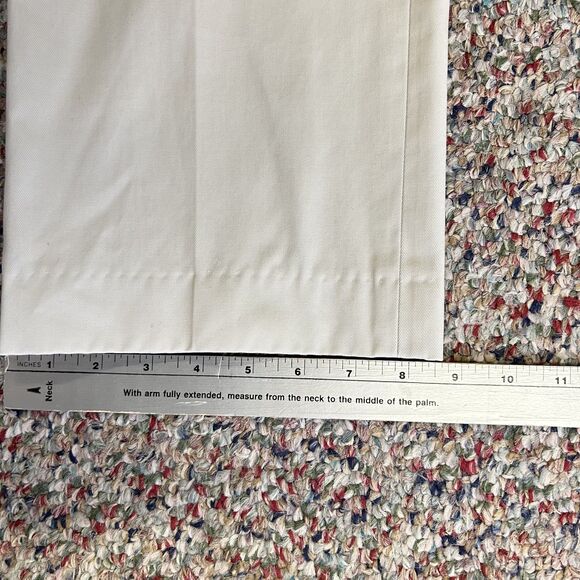 Lands' End Light Beige Flat Front Straight Leg Traditional Fit Chino Pants Sz 35 - Picture 14 of 14